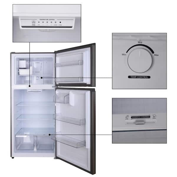 Conserv 21cu.ft. Top Freezer Refrigerator Stainless Icemaker Frost Free No Fingerprint