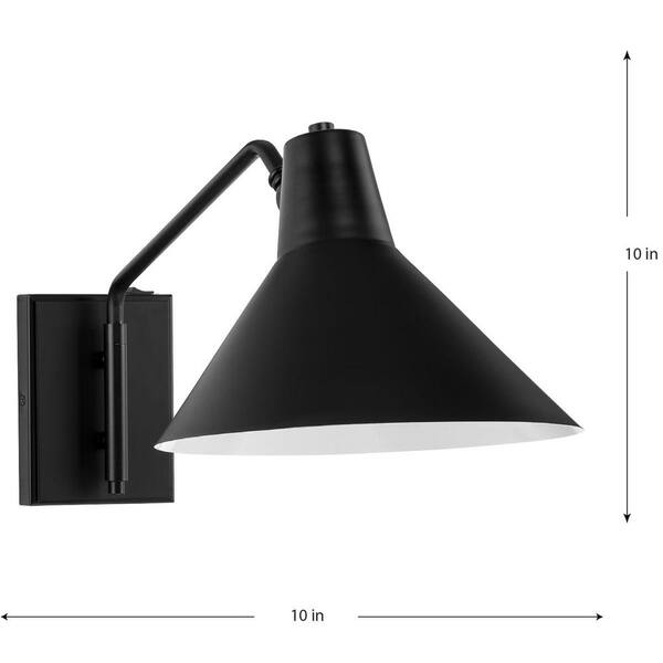 Progress Lighting Trimble Collection 10 in. 1-Light Matte Black