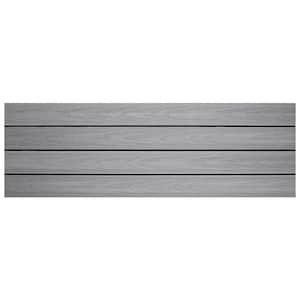 UltraShield Naturale 1 ft. x 3 ft. Quick Deck Composite Outdoor Deck Tile in Icelandic Smoke White (15 sq. ft. per Box)