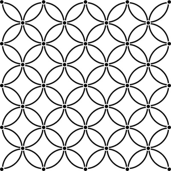 Designer Stencils Interlocking Circles All Over StencilFS031 The