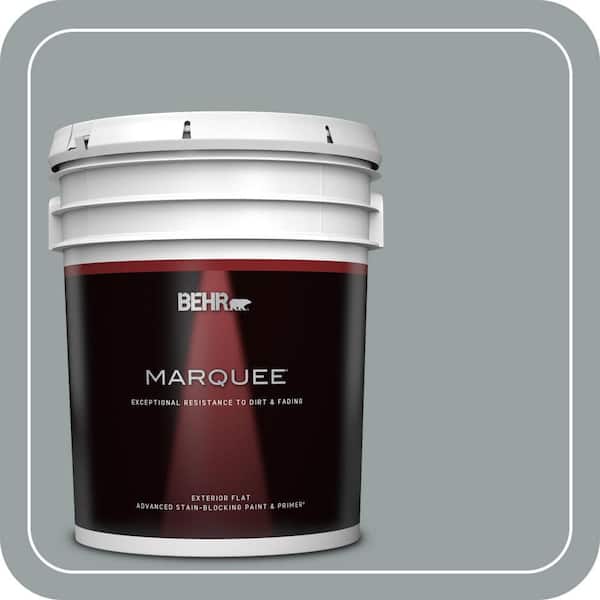 BEHR MARQUEE 5 gal. Home Decorators Collection #HDC-SM16-02 River Rock Grey Flat Exterior Paint & Primer