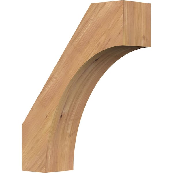 Ekena Millwork 5 1/2"W x 18"D x 22"H Westlake Smooth Knee Brace, Western Red Cedar
