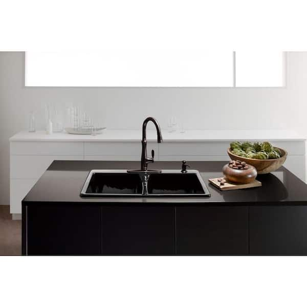 KOHLER Bellera Single-Handle Pull-Down Sprayer Kitchen Faucet with