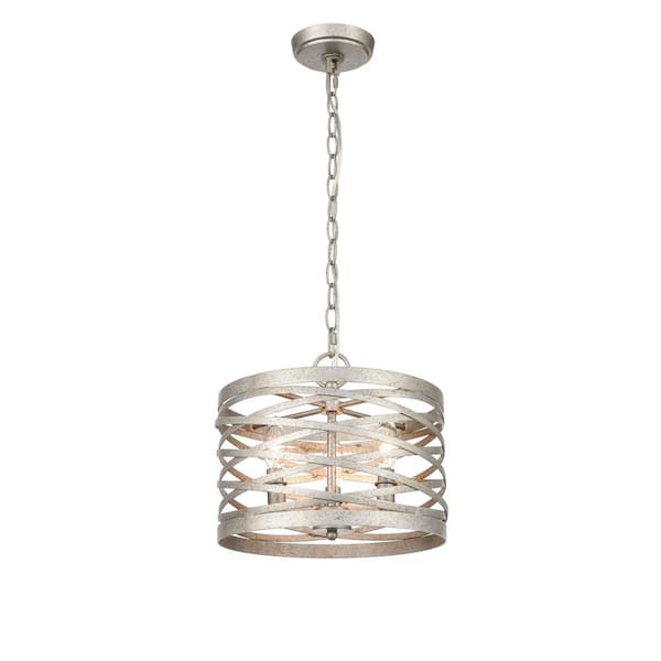 929 LIGHTING 9 in. 2-Light Antique Nickel Pendant