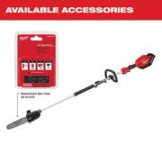 M18 FUEL 10 in. 18V Lithium-Ion Brushless Cordless Pole Saw Kit w/Hedger Attachment and 8.0Ah Battery (2-Tool)