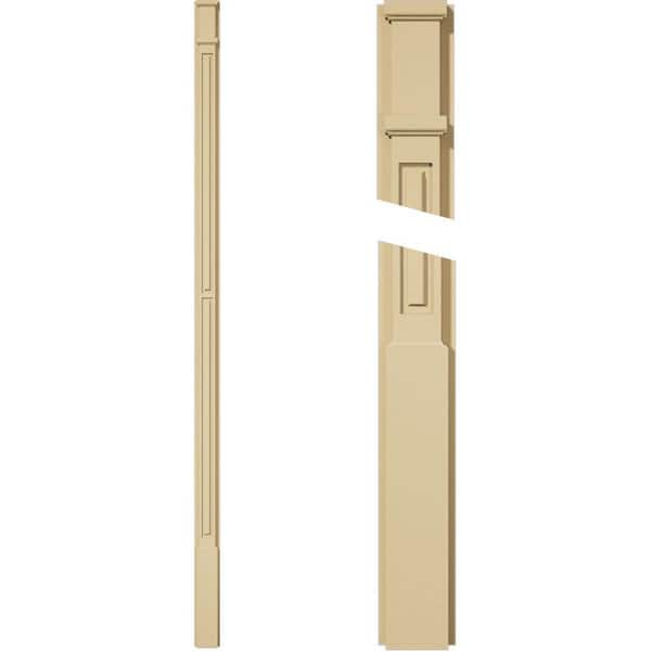 Ekena Millwork 2 in. D x 4 in. W x 102 in. L Primed Polyurethane Pilaster 1- Pack