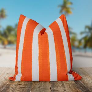 Caravan Orange Square Outdoor Throw Pillow