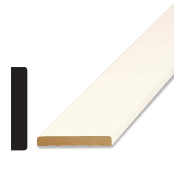 Alexandria Moulding Craftsman 11/16 in. x 3-1/2 in. x 96 in. Primed MDF ...
