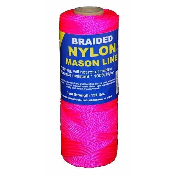 T.W. Evans Cordage #1 x 500 ft. Braided Nylon Mason in Pink