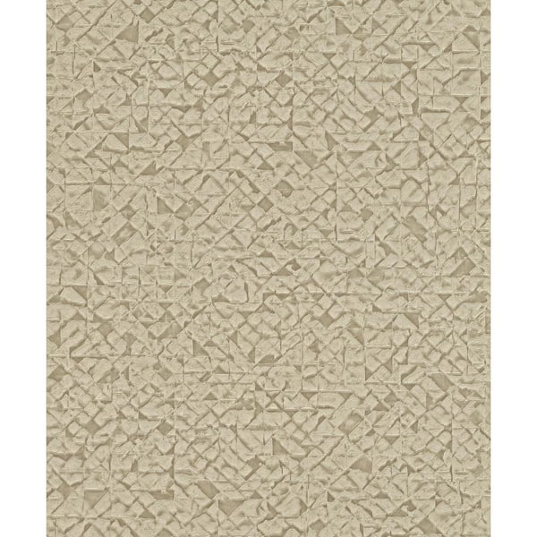Advantage Arbus Beige Geo Textured Non-Pasted Non-Woven Wallpaper Sample