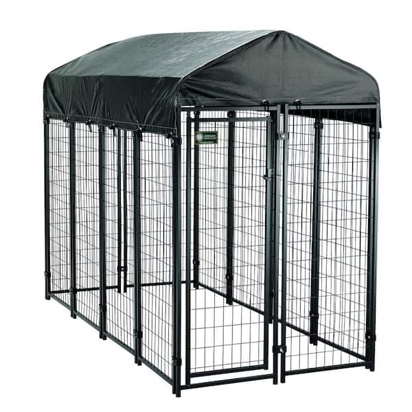American Kennel Club 4 ft. x 8 ft. x 6 ft. Uptown Premium Steel Boxed Kennel Kit