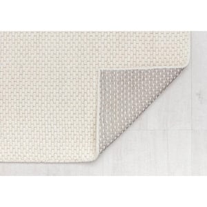 Pale Ona Houndstooth Farmhouse Cream 8 ft. x 10 ft. Area Rug