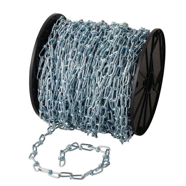 Heavy Chain Loop Everbilt #3 x 15 ft. Zinc-Plated Double Loop Chain 11602 - The Home Depot