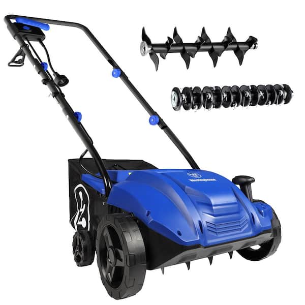13 in. 12 Amp Corded Electric Dethatcher and Aerator with 8 Gal. Collection Bag