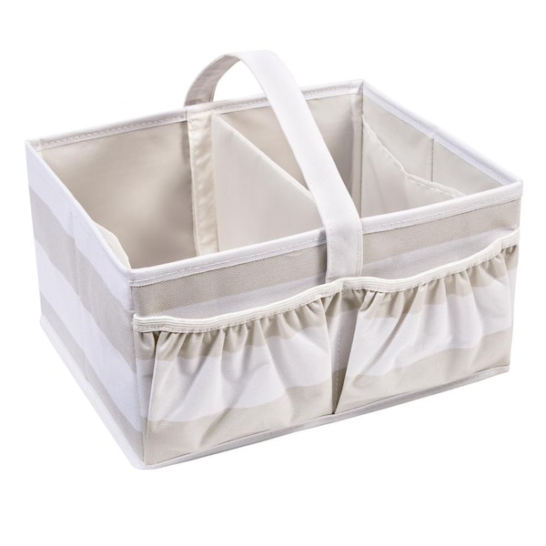 HoneyCanDo 3.5 Gal. Stripped OpenTop Diaper Storage Bin SFT08272