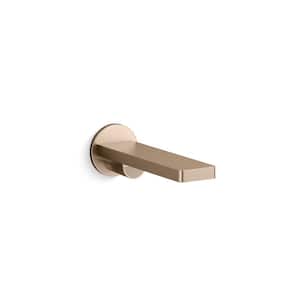 Composed Wall-Mount Bath Spout, Vibrant Brushed Bronze