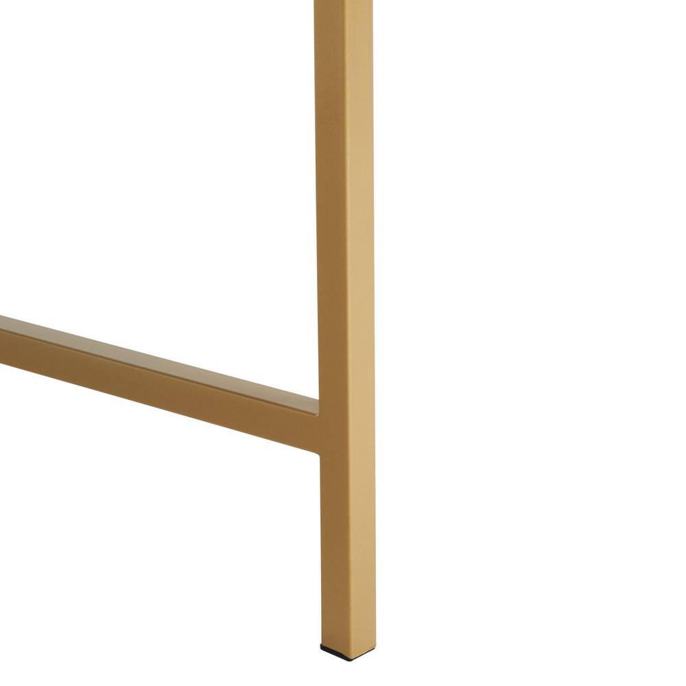 Nova Black and Gold Wood Writing Desk