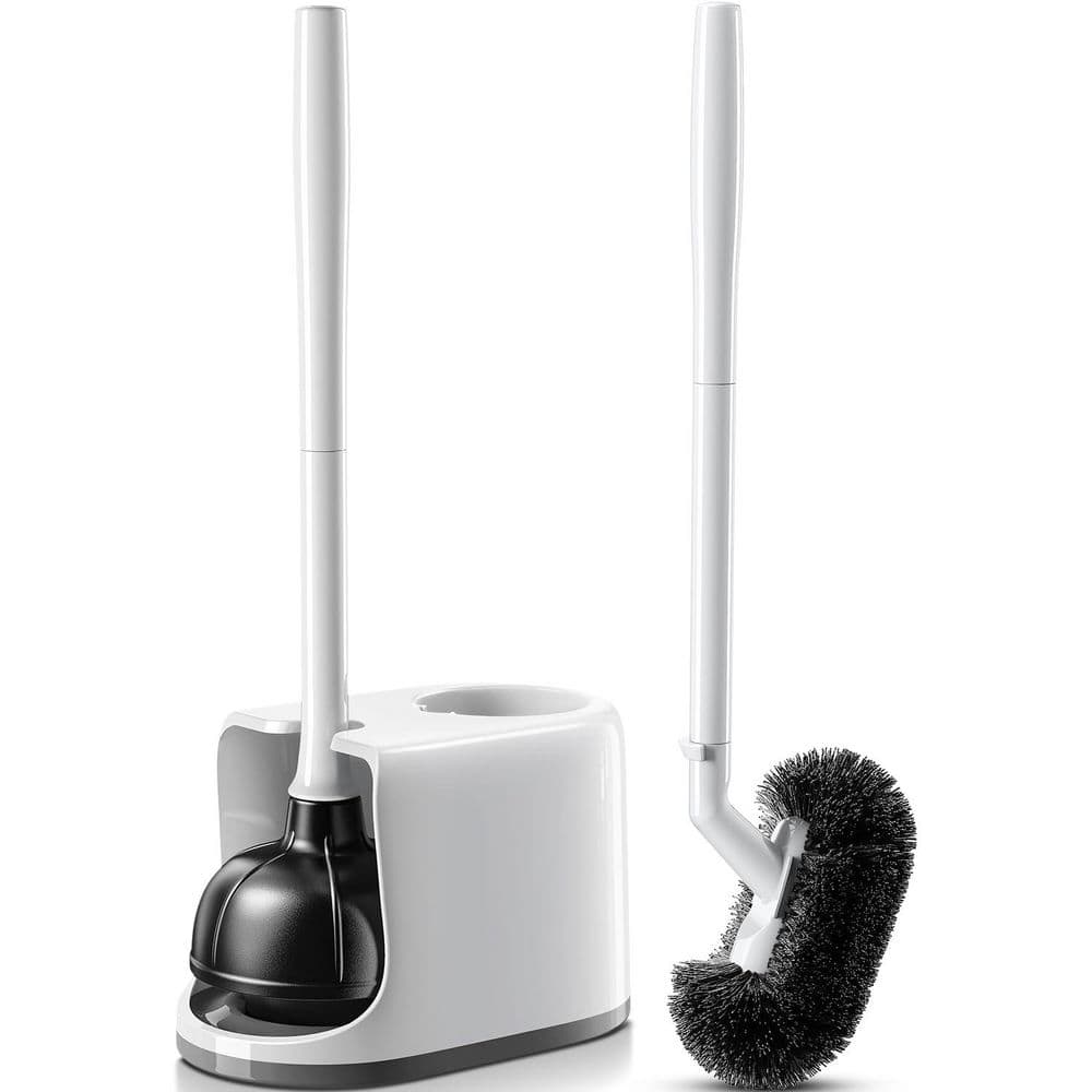 Toilet Brush and Holder 1 Set S-Shaped Bristles Deep Cleaning with Heavy Duty Suction Plunger for Bathroom price history on PriceWatchPro