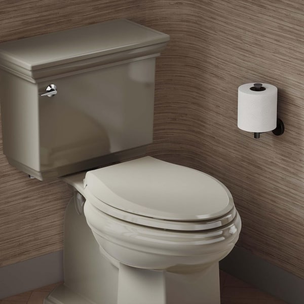 Cachet Nightlight QuietClose Elongated Closed Front Toilet Seat in Sandbar