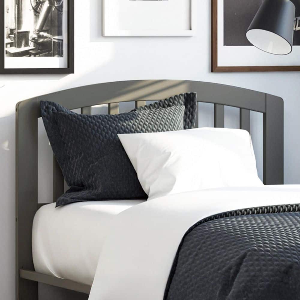 Richmond Grey Solid Wood Twin Headboard with Attachable Turbo USB Device Charger price history on PriceWatchPro
