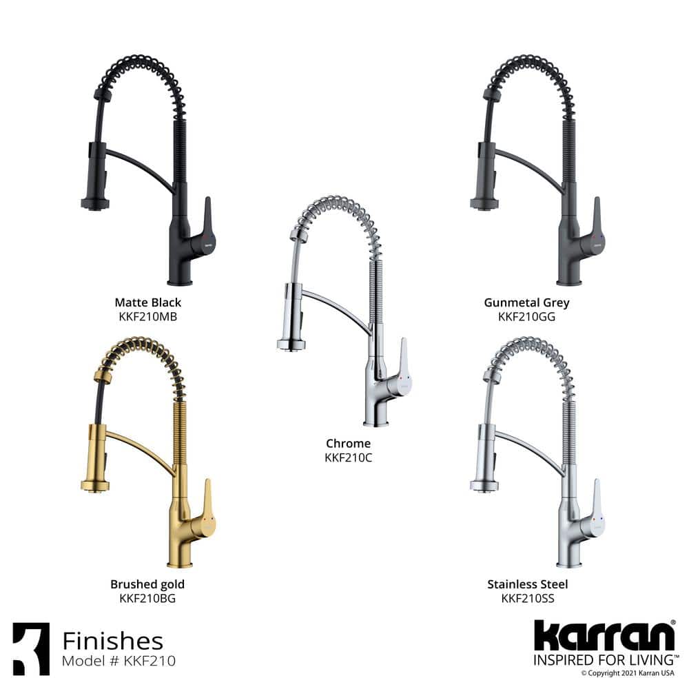Chrome Single-Handle Pull-Down Sprayer Kitchen Faucet