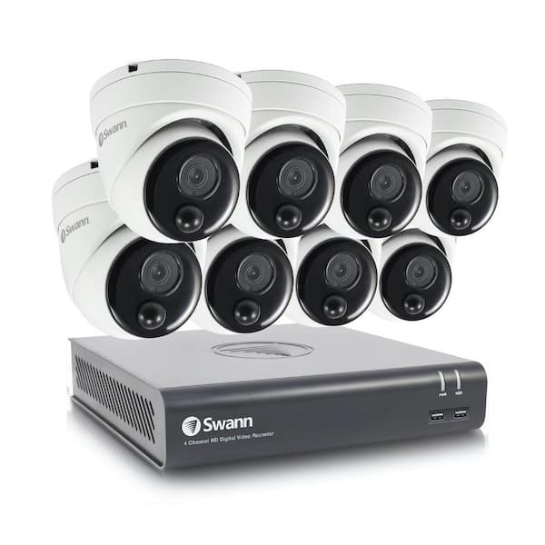 8-Channel 1080p DVR System with 8 Wired Dome Cameras SWDVK-84580V8D - The Home Depot