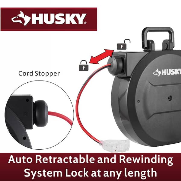 Premium Auto Retractable Power Reel Cable with Multiple Plug