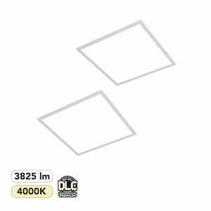 Metalux 2 ft. x 2 ft. White Integrated LED Flat Panel Troffer Light Fixture  at 4200 Lumens, 4000K, Dimmable RT22SP - The Home Depot