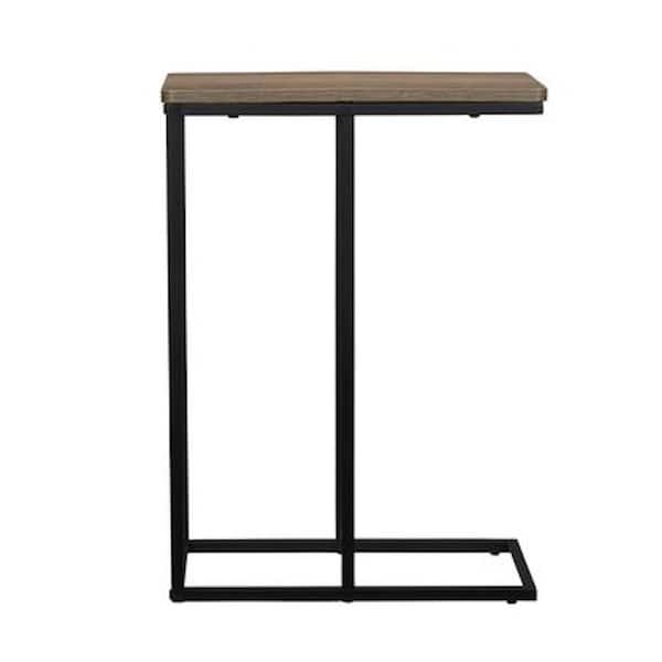 HOUSEHOLD ESSENTIALS Ashford Collection 25 in. Black Side Table (1-Pk)