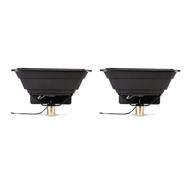Moultrie 19.3 lbs. Feeder ATV Food Plot Spreader Seeder with Plastic Tapered Hopper (2-Pack)