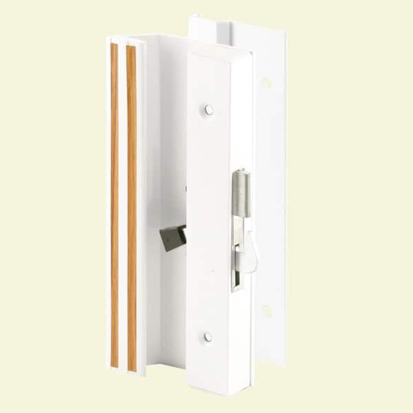 Prime-Line Low Profile/Low Base White Aluminum Latch Handle