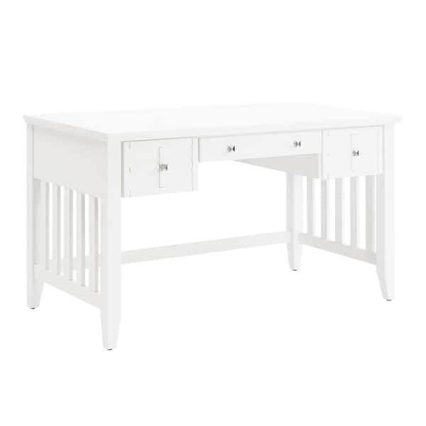 Magic Home 41.73 in. Computer Desk with Drawers Teens Study Student Writing  Desk Home Office Desk for Bedroom Small Spaces, White MH-CD-057 - The Home  Depot
