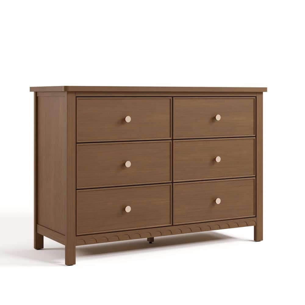Graco Sasha Hazelnut 6 Drawer 47.48 in. Wide Dresser 03716-408