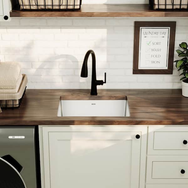 23 in. Undermount Single Bowl 16-Gauge Stainless Steel Kitchen Sink