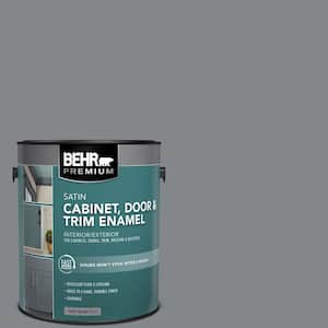 1 gal. #N500-5 Magnetic Gray color Satin Enamel Interior/Exterior Cabinet, Door & Trim Paint