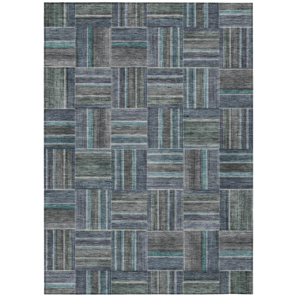 Chantille Machine Washable Indoor/Outdoor Abstract ACN2803 Teal 5 ft. x 7 ft. 6 in. Area Rug price history on PriceWatchPro