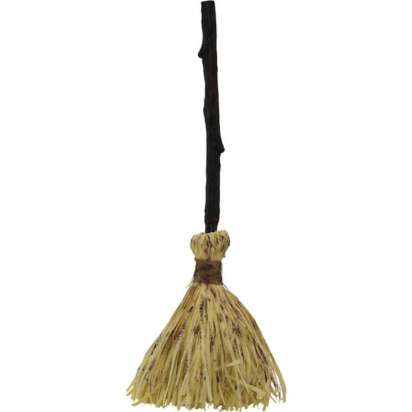 Haunted Hill Farm 26 in. Animated Witch's Broomstick with Sound and Movement, Battery Operated