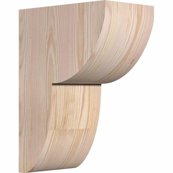 Ekena Millwork 6 in. x 10 in. x 14 in. Douglas Fir Carmel Smooth Corbel