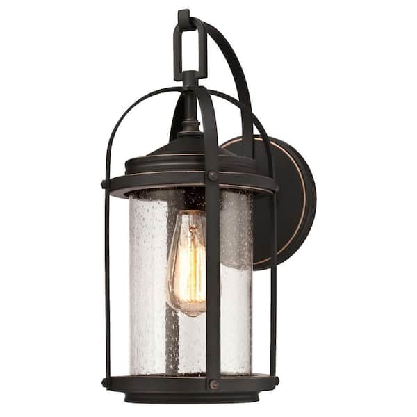 Westinghouse Grandview 1-Light Oil Rubbed Bronze with Highlights Outdoor Wall Lantern Sconce