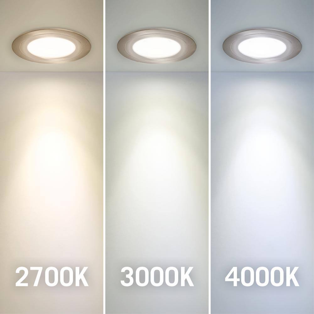 PureVue Dimmable Soft White LED Puck Light in Black Finish