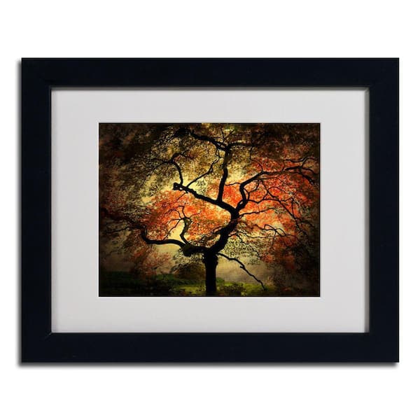 Trademark Fine Art 11 in. x 14 in. Japanese Black Framed Matted Art ...