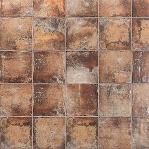 Angela Harris Dark Brown 8 in. x 8 in. Matte Ceramic Floor and Wall Tile (10.76 sq. ft./Case)