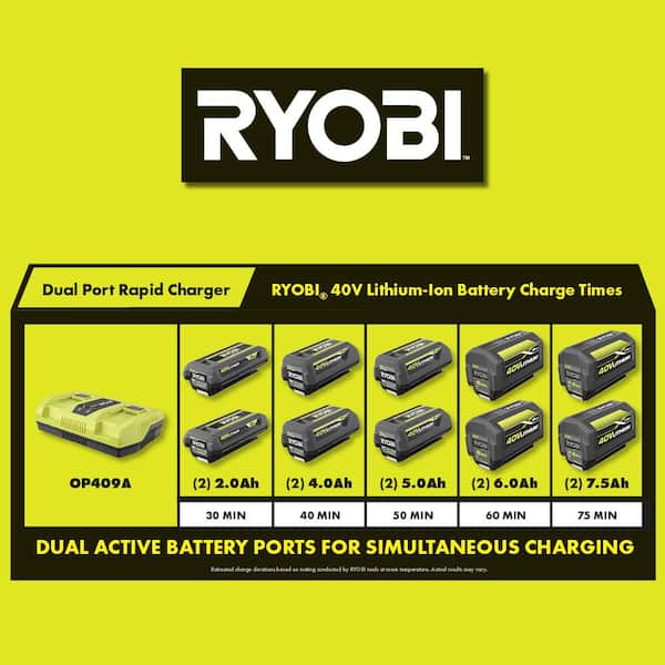 Ideel Grav pulsåre RYOBI 40V HP Brushless Cordless Electric 24 in Self-Propelled 2-Stage Snow  Blower & 12" Snow Shovel-(4) Batteries and Chargers RY40870-S - The Home  Depot