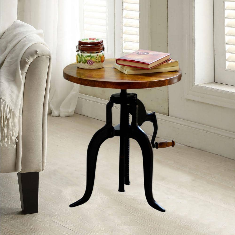 Regan Chestnut and Black End Table - thumbnail 5