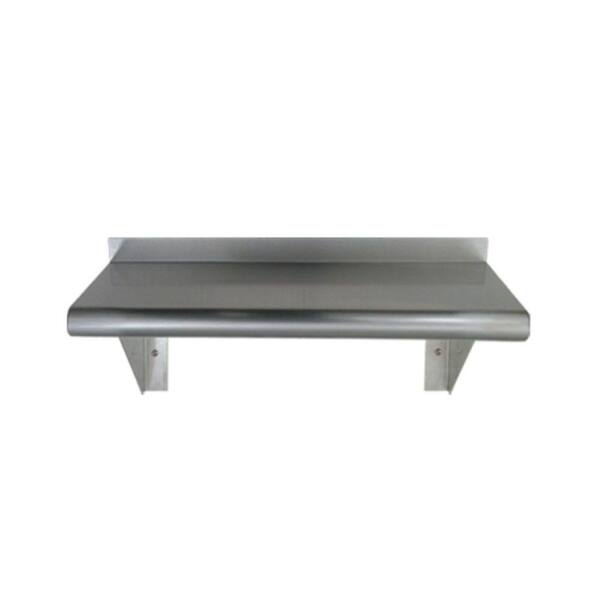 Whitehaus Collection 24 in. Pre-Assembled Stainless Steel Wall Mount Shelf