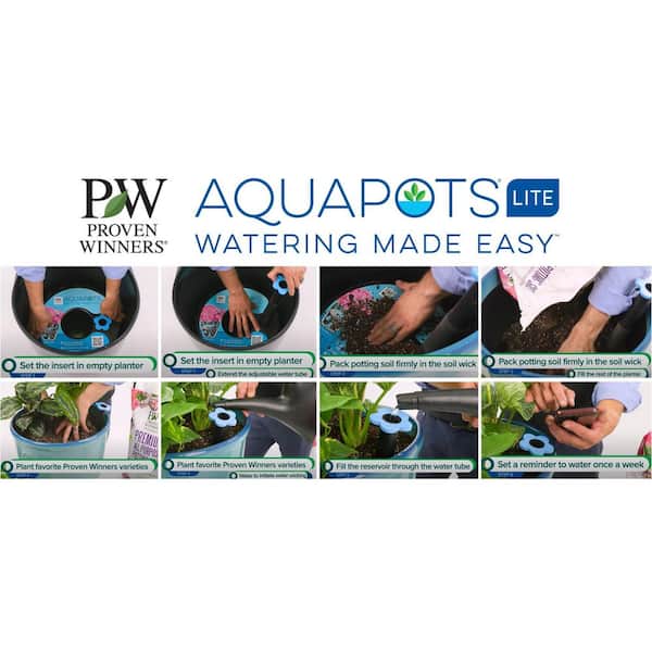 PROVEN WINNERS AquaPots Lite Round Self-Watering Plastic Insert