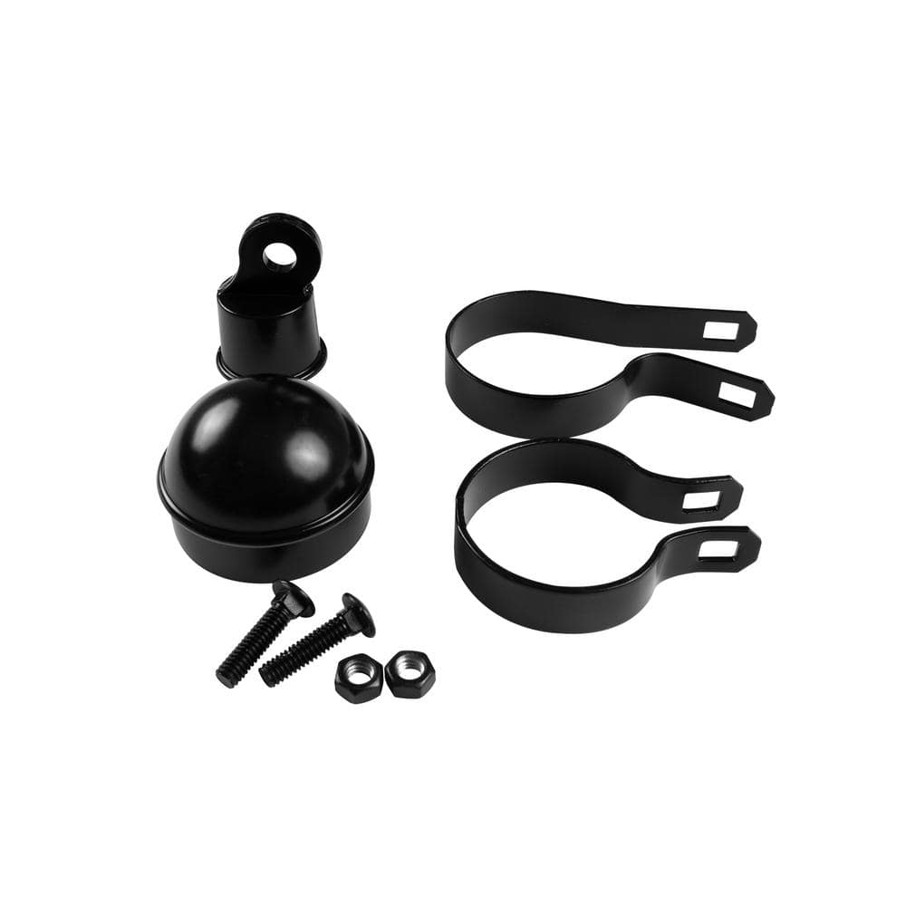 2-3/8 in. x 5 ft.-6 ft. high Chain Link Fence Black End Post Set