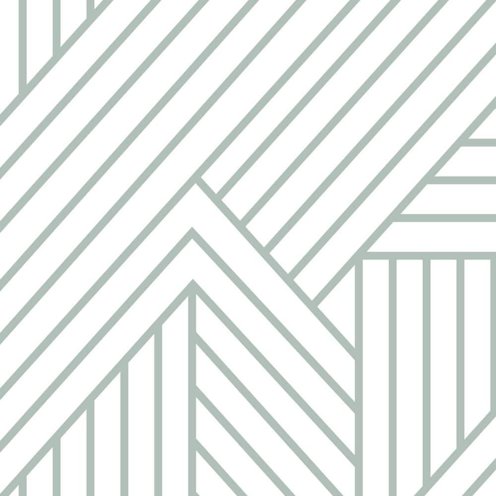 Interwoven Parquet Pattern Laural Peel and Stick Vinyl Wallpaper
