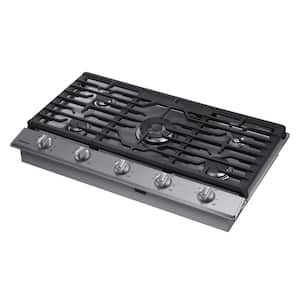 36 in. Gas Cooktop in Stainless Steel with 5 Burners including Power Burner with Wi-Fi