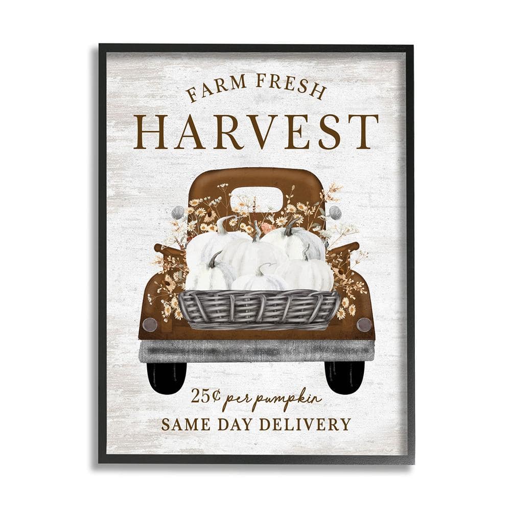 UPC 197658688503 product image for Farm Pumpkin Harvest by Lettered and Lined 1 Piece Framed Graphic Print Travel P | upcitemdb.com